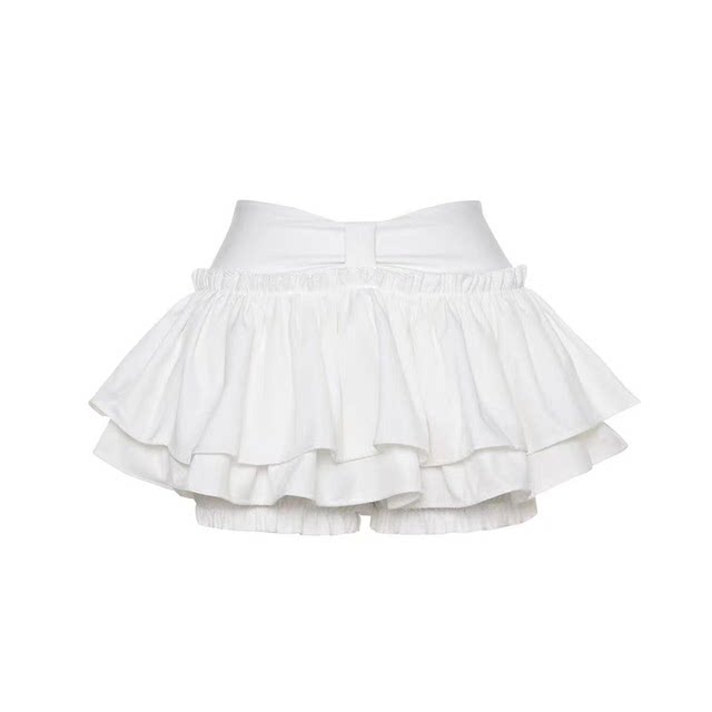 Pure ballet style hot girl puffy skirt women high waist A-line cake skirt anti-exposure small mini skirt pants