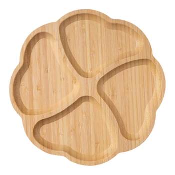 Price-performance ratio plate jiuyi bamboo and wood dining tray