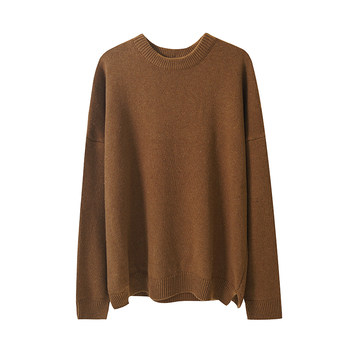 MRCYC ເສື້ອເຊີດຜູ້ຊາຍດູໃບໄມ້ລົ່ນແລະລະດູຫນາວຂອງຍີ່ປຸ່ນແບບໃຫມ່ຂອງຊາວເກົາຫຼີ trendy ໄວຫນຸ່ມຄໍຮອບຄໍແຂງສີ pullover ຫນາ thread sweater