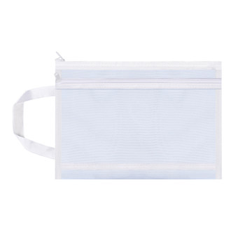 A4 mesh transparent bag for students for exams