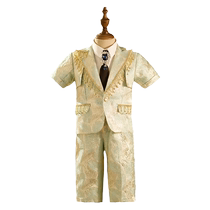 Childrens suits boys high-end catwalk fashion clothes boys dresses stage little boy host piano performance clothes