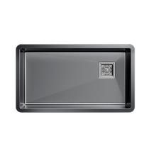 SF Cabei 304 stainless steel sink vegetable basin handmade large single-slot dishwashing sink under counter basin nano