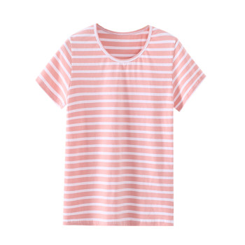 Modal summer women's short sleeve round neck loose large size pajamas