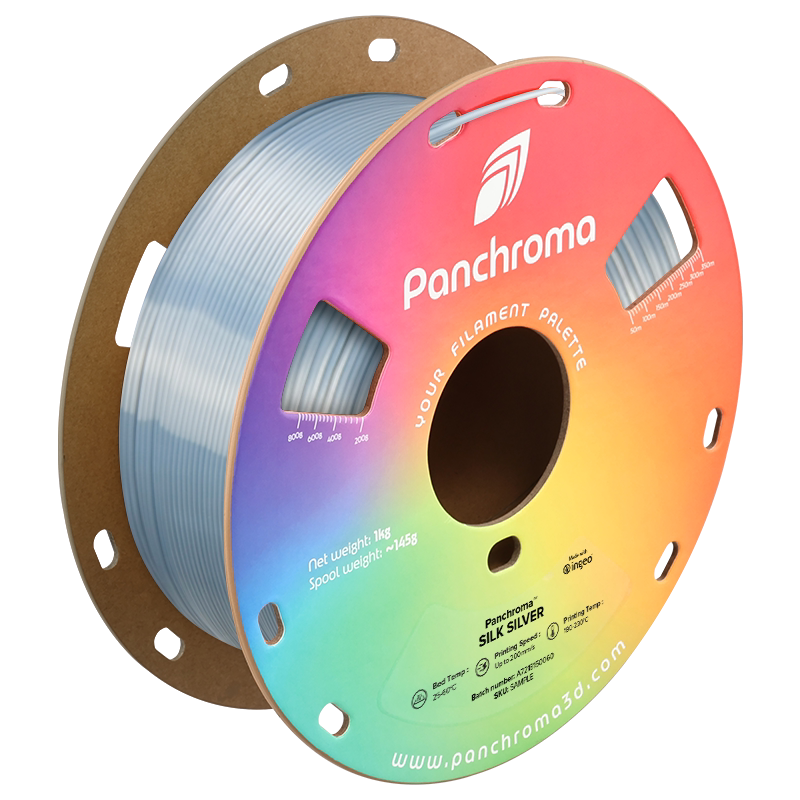 Polymaker Panchroma Silk PLA ฟิลาเมนต์สำหรับเครื่องพิมพ์ 3D เนื้อผ้าไหมมีประกายโลหะ พิมพ์ง่าย เหมาะสำหรับ Tuya ขนาด 1.75 มม. น้ำหนัก 1 กก.