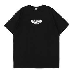 @江泽literary men 270g heavyweight pure cotton short-sleeved T-shirt men's summer new trendy brand loose men's T-shirt