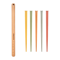 Konbach imported solid wood rolling pin household rolling pin dumpling skin rolling pin alloy chopsticks high temperature resistant tableware