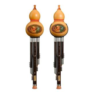 Seven-hole natural professional purple bamboo and hulusk silk c-flat b