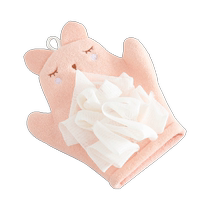 Childrens bath towel does not hurt the skin baby bath towel bath ball foam bath ball back rub artifact sponge baby