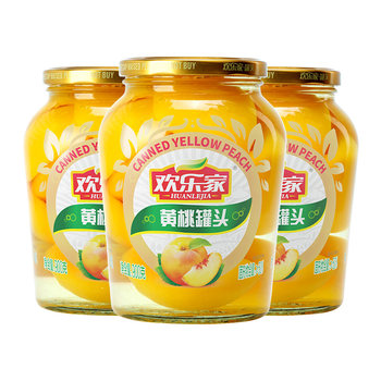 Huanhuanjia canned fruit 900g large bottle of yellow peach and orange