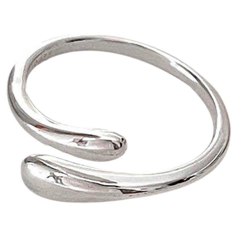 All-over S925 sterling silver niche design women's ring