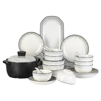 Simple high-end tableware set for home use