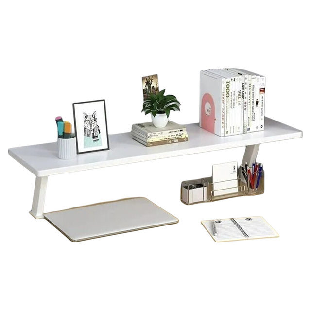 Children's study desk bookshelf desk storage shelf heightened and elevated layered table multi-layer multi-function