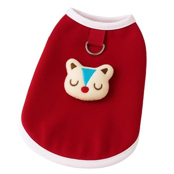 Cat clothes autumn and winter warm and cute vest sweatshirts for cats and kittens german small and medium-sized dogs pet clothes