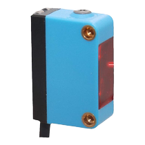 The square background suppresses laser diffuse reflection and the detection distance of the photoelectric switch induction sensor is not affected by color.