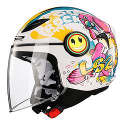 LS2 children's motorcycle helmet 3C half helmet Bluetooth summer breathable electric vehicle new national standard cute boys and girls 602