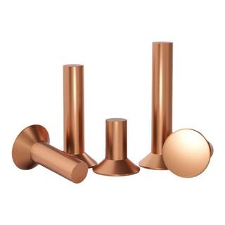 Copper countersunk solid rivets