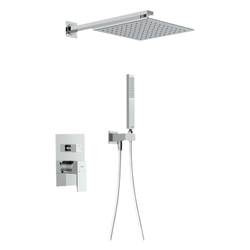 Concealed shower head set into the wall embedded box bathroom hotel shower head hidden embedded wall-mounted rain shower