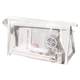 Solid color simple and beautiful college student transparent pen bag