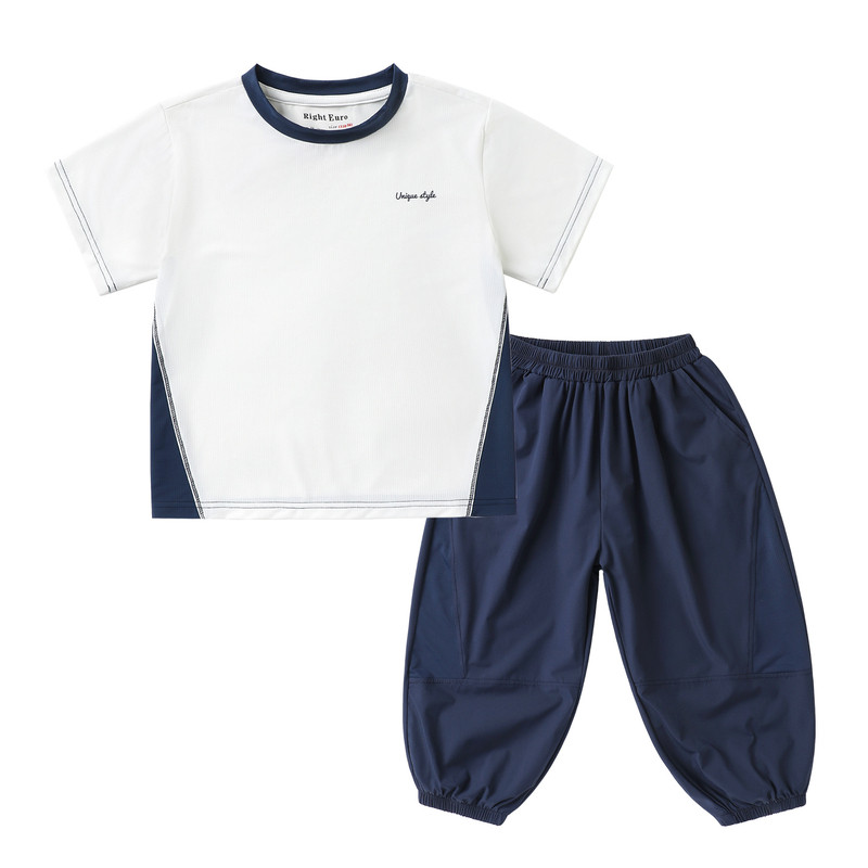 Youou children's casual sports suit summer