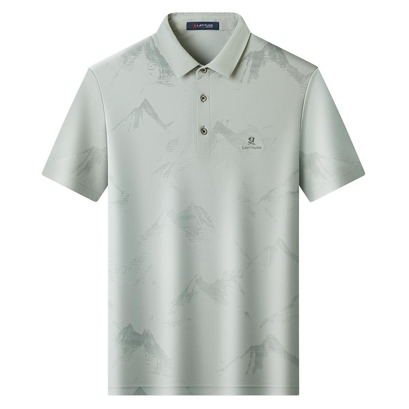 Mengtejiao UV printed polo shirt short sleeve thin