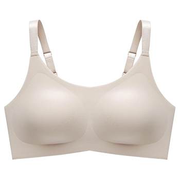HSIA Ya ເຕົ້ານົມຂະຫນາດໃຫຍ່ underwear ຂະຫນາດນ້ອຍຂອງແມ່ຍິງສະຫນັບສະຫນູນ soft back buckle push-up push-up bra seamless ບໍ່ມີແຫວນເຫຼັກ.