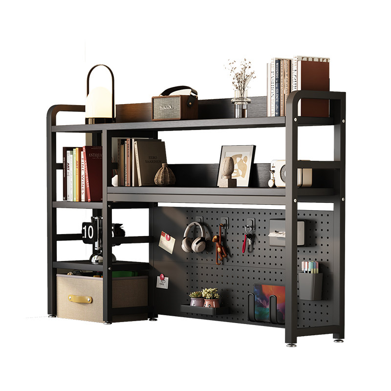 The desk hole board bookshelf has strong load-bearing capacity