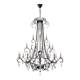 American duplex staircase villa with large chandelier in the living room