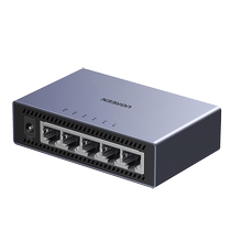 Green Union 5-mouth 1 000 триллионов Switch 1000M Network 8-port Switch Multi-port Broadband Router Network Cjunction 10% 45 8-hole Aluminum сплав Home Network port Extension shunting