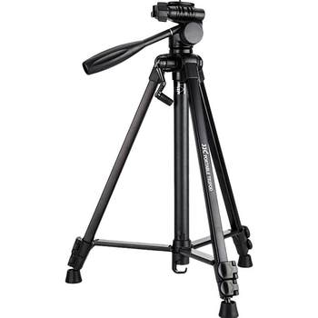 JJC Tripod ໂທລະສັບມືຖື Live Selfie Video Stand Micro SLR ກ້ອງຖ່າຍຮູບທີ່ເຫມາະສົມສໍາລັບການຖ່າຍຮູບ Sony Canon Fuji Camera Portable Tripod R7 M50 XT4 Z50 Z30