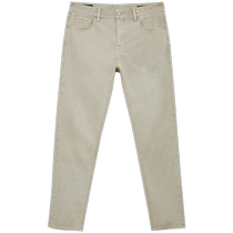 Jack Jones autumn new versatile trendy and comfortable solid color casual micro-elastic trousers mens straight jeans mens clothing
