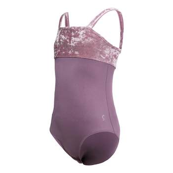 Sansha French Sansha Dancewear for Children, Girls' Diamond Velvet Ballet Leotard with Wide Straps and Open Crotch