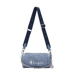 Champion Champion Messenger Bag Women's Toast Bag 2024 Spring New Casual Unisex Denim Hand-carrying Cylindrical Bag