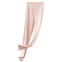 DeRong Silk Cashmere Silk Warm Pants School Uniform Artifact Plus Velvet Thickened Womens Cotton Wool Pants Winter Autumn Pants Underwear