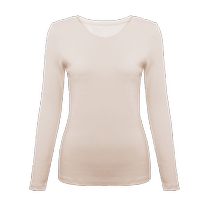 Yadaili thermal clothing womens pure cotton top solid color round neck slim thermal clothing womens thermal underwear autumn clothing