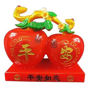 Red apple ornaments, safe moving to new home decorations