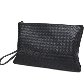 Men's handbags with cowhide large capacity knitted