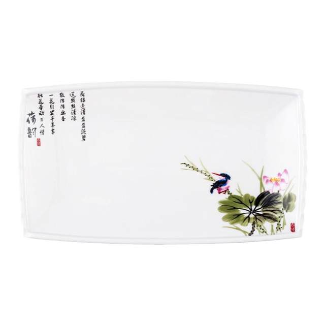 New large rectangular fruit for steamed fish in the hotel
