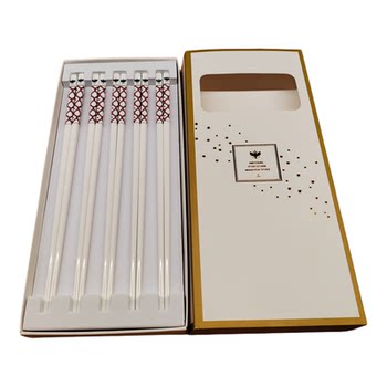Russian emperor bone china chopsticks 5 pairs light blue + 5 pairs pink