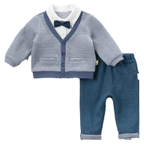 (Same style in the mall) David Bella childrens suit boys spring baby two-piece dress childrens clothing boys clothing