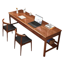Nanyun desk window long table home study desk simple computer table bedroom double writing table and chair
