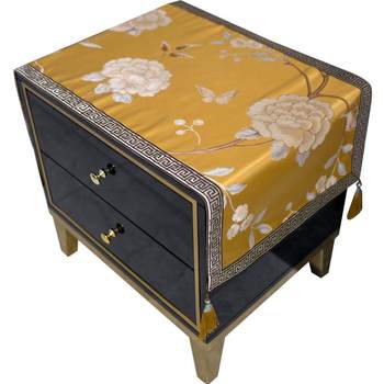 Golden camellia tablecloth three colors available in versatile high-end customization Golden camellia tablecloth three colors available in versatile high-end customization