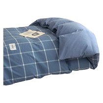 MUJI student dormitory bed three-piece set pure cotton single sheet quilt cover complete set