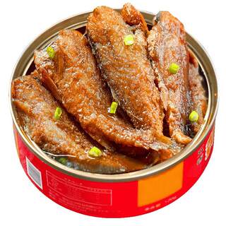 Spicy yellow croaker canned ready-to-eat five-spice yellow croaker meat cooked seafood with rice and wine