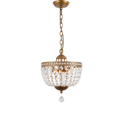 American-Style Cloakroom Small Chandelier, Personalized Entrance Bar Crystal Lamp, Exquisite Retro French-Style Hallway Children's Room Lighting Fixtures