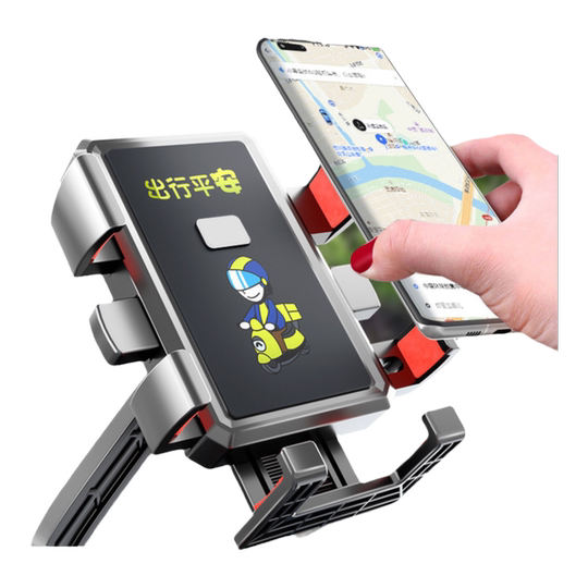 外卖骑手电动车手机机导航支架摩托电瓶车载防震自行车骑行专用架