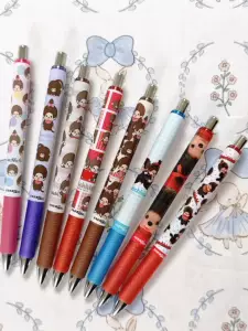 ปากกาเจลแห้งเร็วรุ่นลิมิเต็ดเอดิชัน ลาย Monchichi น่ารัก จาก Pentel/ญี่ปุ่น สีดำ ขนาดหัว 0.5 มม.