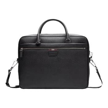 Bally bally black leather men's briefcase 6233872