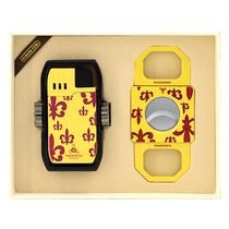 Replicate Cuban brand style cigar scissors lighter tool set finger spinner cigarette holder