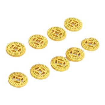 18k gold color-protected copper coin bracelet bracelet