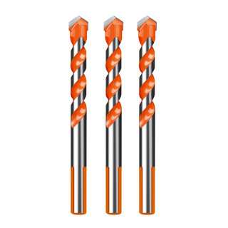 Tile drill bit concrete punching hole overlord drill alloy triangle drill 6mm glass cement Daquan hand electric drill